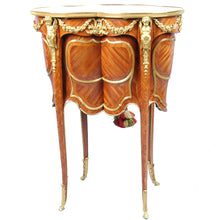 Load image into Gallery viewer, Louis XV style Tripartite Table, signed Beurdelay. France, c.1875