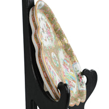 Load image into Gallery viewer, Rose Medallion Tri-shaped tray, China, 19th century