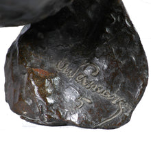 Load image into Gallery viewer, “Le Rhône” Bronze sculpture bust of a man’s head, France, Art Deco. Signed André C. Vermare, c.1910