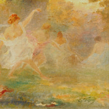 Load image into Gallery viewer, Oil on canvas, Nymphs in a Woodland Landscape, signed G. (Gabriel) Griffon, France, c.1880