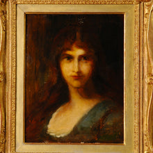 Load image into Gallery viewer, Oil painting on board, signed Henner, France, c.1850