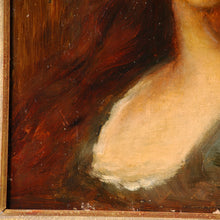 Load image into Gallery viewer, Oil painting on board, signed Henner, France, c.1850