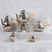 Load image into Gallery viewer, Georg Jensen "Blossom" Sterling Tea Set. Denmark, c.1930