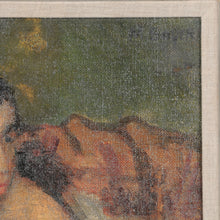 Load image into Gallery viewer, Oil painting on canvas of a seated nude, “Sophie”.  In the original frame.  Signed M. Soyer. Russia/America, c.1940