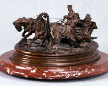 Load image into Gallery viewer, Russian Bronze Troika Sculpture