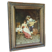 Load image into Gallery viewer, Oil Painting on canvas, signed F. Vinea, Firenze.  Italy, c.1870