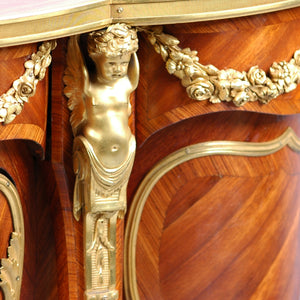 Louis XV style Tripartite Table, signed Beurdelay. France, c.1875