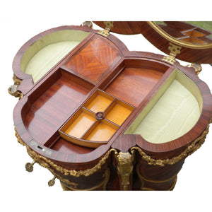 Louis XV style Tripartite Table, signed Beurdelay. France, c.1875