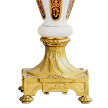 Load image into Gallery viewer, Pair of Ruby Bohemian Ormolu mounted Vases, Bohemia, c.1860.