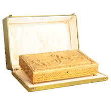 Load image into Gallery viewer, Bronze Doré Box with a Bas Relief lid signed Clodion. France, c.1880.