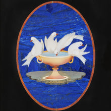 Load image into Gallery viewer, Pietra Dura Doves of Pliny or Capitoline Doves, signed.  Florence, Italy, c.1970