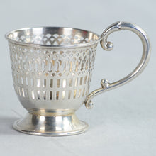 Load image into Gallery viewer, Six Sterling silver and Lenox Demitasse cups and saucers. America, c.1920-1939.