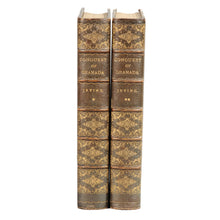 Load image into Gallery viewer, Antique Books Leather Bound Gold tooling Conquest of Granada by Irving.