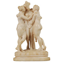 Load image into Gallery viewer, Alabaster sculpture of Three Graces, Italy, c.1900