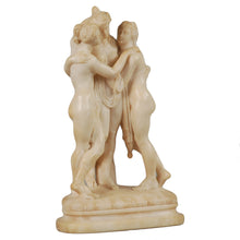 Load image into Gallery viewer, Alabaster sculpture of Three Graces, Italy, c.1900
