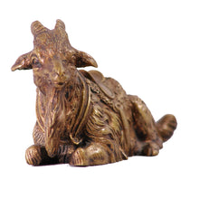 Load image into Gallery viewer, Vienna bronze goat with a saddle on its back.  Signed . Vienna, c.1860
