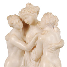 Load image into Gallery viewer, Alabaster sculpture of Three Graces, Italy, c.1900