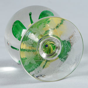 Pairpoint Glass Limited Edition Yellow Paperweight, c.1974