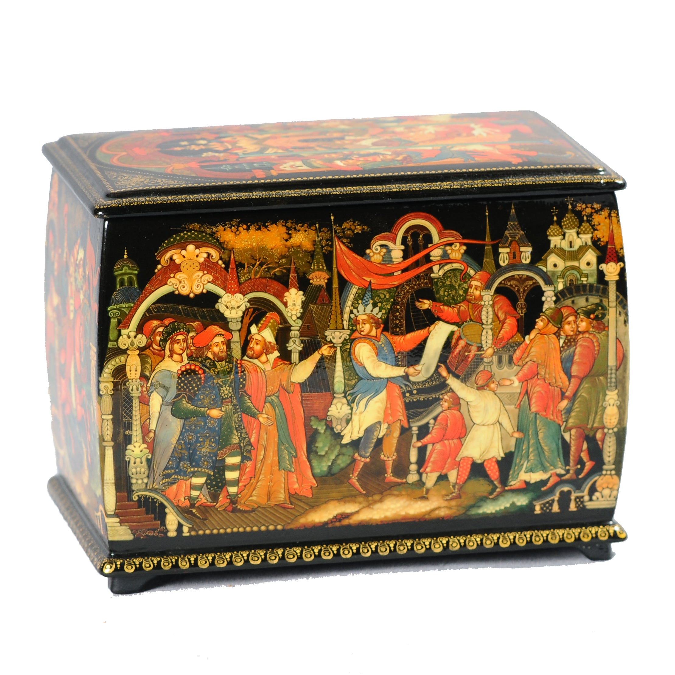 Russian Lacquer Box from Palekh, Russia. c.1991 – Bookmark
