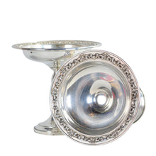 Load image into Gallery viewer, Pair Gorham Sterling Tazzas with embossed borders. America, c1930