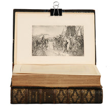 Load image into Gallery viewer, Leather Bound Chronicle of the Conquest of Granada 2 volume set Agapida Edition by Irving Washington. Published by Putnams P.G., New York, 1893.