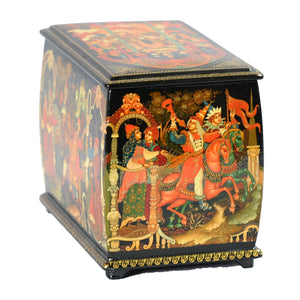 Russian Lacquer Box from Palekh, Russia. c.1991