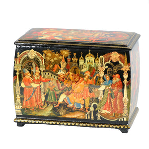 Russian Lacquer Box from Palekh, Russia. c.1991