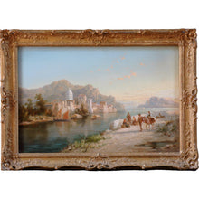 Load image into Gallery viewer, Antique original oil painting Dommerson pair in original frames
