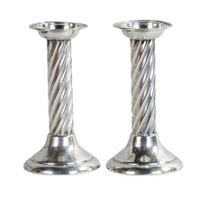 Load image into Gallery viewer, Pair Sterling Silver Candlesticks, America, c.1930.