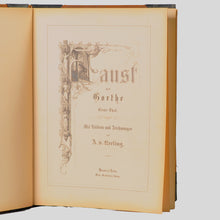 Load image into Gallery viewer, Leather bound book: Faust by Gothe   c.1874