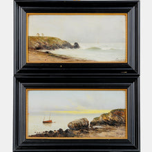 Load image into Gallery viewer, Oil Painting England Coastal Scenes Antique