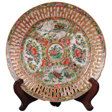 Load image into Gallery viewer, Rose Medallion reticulated plate