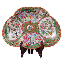 Load image into Gallery viewer, Antique rose medallion tri part tray