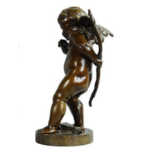 Load image into Gallery viewer, Bronze Putto  “Le Petit Malin” signed Rougelet. France, c.1885.
