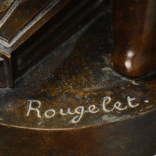 Load image into Gallery viewer, Bronze Putto  “Le Petit Malin” signed Rougelet. France, c.1885.