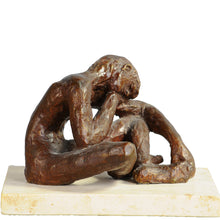 Load image into Gallery viewer, Bronze thinker signed by Salmones