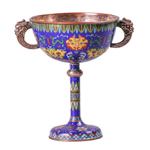 Load image into Gallery viewer, Antique Cloisonné Goblet, China, c.1850