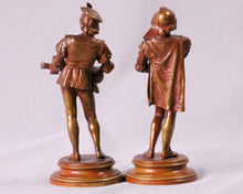 Load image into Gallery viewer, Pair of Bronze Musicians signed Guillot, France, c.1890