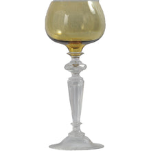 Load image into Gallery viewer, Wine Glass Hand Blown with a Green Bowl, Stem, English, c.1895