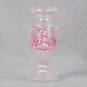 Lobmeyr Vase, hand cut crystal.  Vienna, c.1880