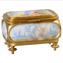 Load image into Gallery viewer, Antique Sevres and ormolu box
