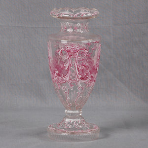 Lobmeyr Vase, hand cut crystal.  Vienna, c.1880