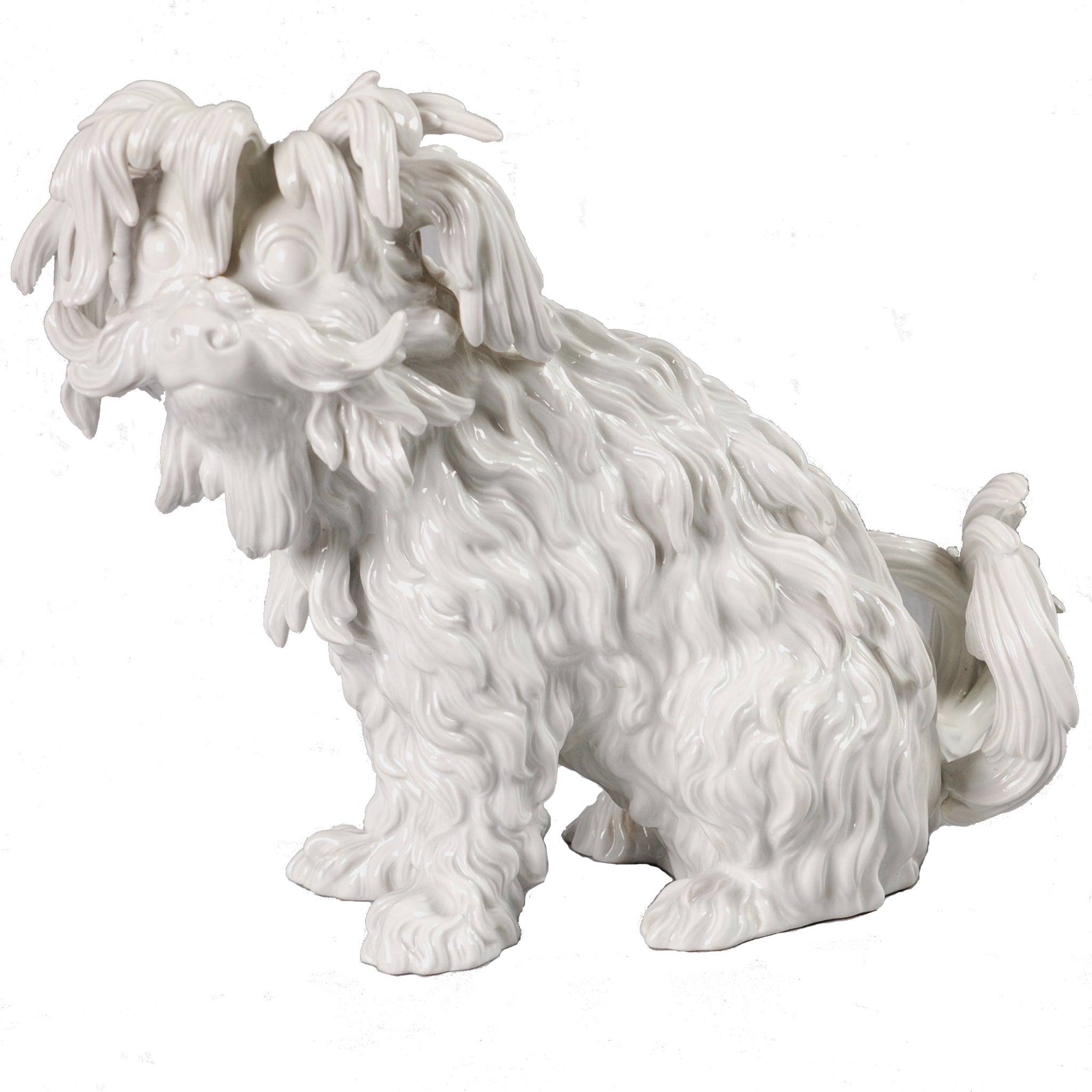 Meissen Porcelain Dog, Germany, c.1860 – Bookmark Memories LLC