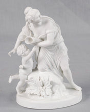 Load image into Gallery viewer, Pair of white porcelain figural groups, France, c.1860