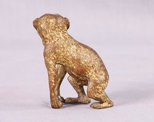 Gilt Bronze Monkey, France, c.1900