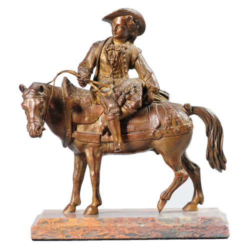 French Bronze Horse Rider 