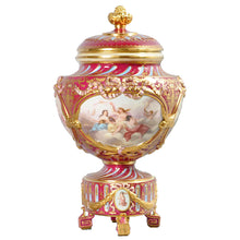 Load image into Gallery viewer, Royal Vienna Centerpiece Covered Urn, Austria, c.1775