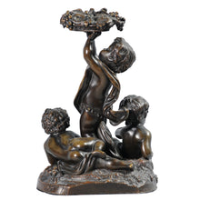 Load image into Gallery viewer, Bronze Figural Group of Putto and grapes. France, c.1880