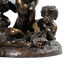Load image into Gallery viewer, Bronze Figural Group of Putto and grapes. France, c.1880