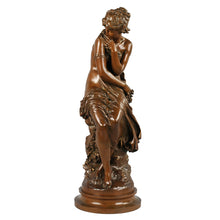 Load image into Gallery viewer, Antique Bronze Sculpture of a woman by Mathurin Moreau, c.1860